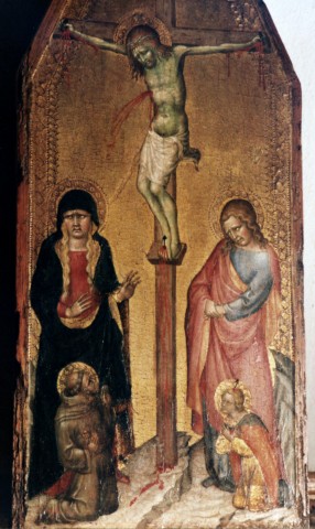 Anonimo — Francesco di Vannuccio - sec. XIV - Crocifissione di Cristo — insieme